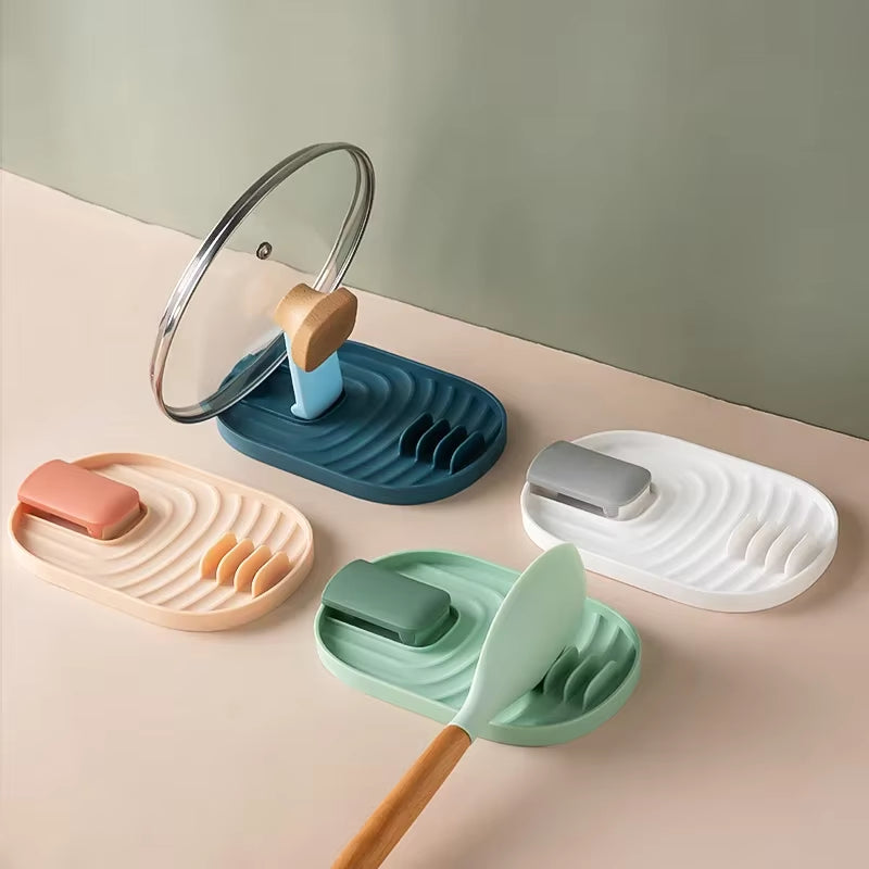2-in-1 Foldable Pot Lid & Utensil Holder