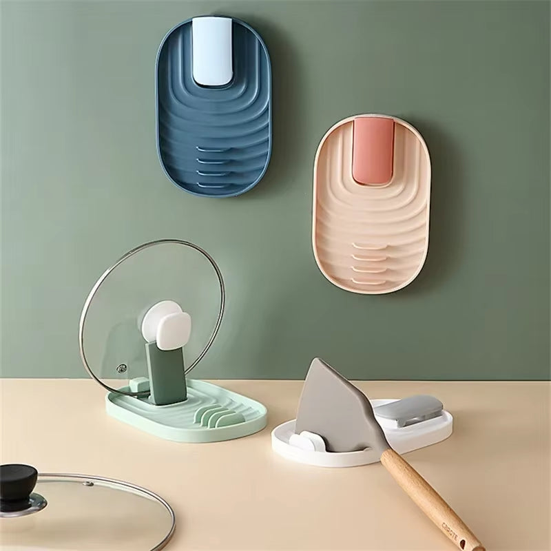 2-in-1 Foldable Pot Lid & Utensil Holder